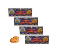 La Mere Poulard® | Galletas de mantequilla pura y caramelo | Galletas de mantequilla y caramelo | Galletas Tradicionales de Mantequilla - 4 Cajas x 125 Gr