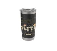 La micología es mi amor Lenguaje Cazador de hongos Amante de los hongos Vaso térmico de acero inoxidable de doble pared