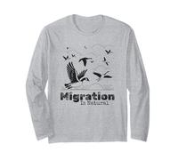La migración es natural Aves Ganso Vida Silvestre Naturaleza Manga Larga