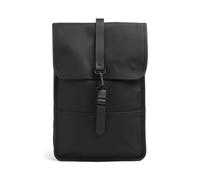 La Mini Mochila Rains es una compañera elegante y compacta, fabricada con poliuretano y poliéster recubiertos y repelentes al agua, diseñada para resistir las aventuras diarias con estilo y durabilida