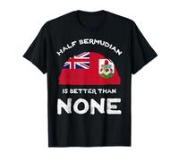 La Mitad bermudeña es Mejor Que Ninguno ADN de la Herencia de Las Bermudas Camiseta