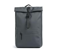La mochila Rolltop de Rains es una compañera elegante y fiable para los viajeros urbanos que valoran el estilo y la funcionalidad. Fabricada con poliuretano y poliéster duraderos y repelentes al agua,