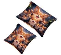La moda se une a la función: lindo corgi-1499 bolsa de maquillaje impermeable, bolsa portátil, multicolor, A:7.1x5.8in/18x14.8cm,B:4.7x4.5in/12x11.5cm
