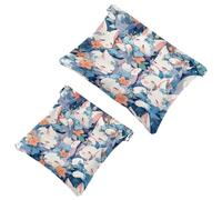 La moda se une a la función: lindo gatito de dibujos animados-1519 bolsa de maquillaje impermeable - Bolsa portátil, multicolor, A：7.1x5.8in/18x14.8cm，B:4.7x4.5in/12x11.5cm