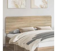 La moderna cabecera de roble sonoma está hecha de material a base de madera, la forma rectangular agrega elegancia y armonía al dormitorio. Fácil de cuidar, simplemente limpie con un paño seco.