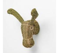 LA MODERNA SINGULAR Cabeza de Burro de Esparto, Artesanía Española, Decoración de Pared, 44 cm