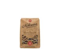 La Molisana, Bolígrafos a rayas integrales n.º 20, pasta integral de solo trigo italiano - trefilado de bronce, rico en fibras, áspera y tenaz con excelente sujeción en la cocción - Paquete de 500 g