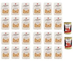 La Molisana Fusilli Bucati Corti N. 108 Pasta Lenta Lavorazione Pastas de sémola de trigo duro, dibujo de bronce, 500 g + 2 Polpa italiana Gourmet