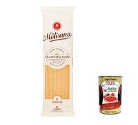 La Molisana Linguine N. 6 Pasta Lenta Lavorazione Pastas de sémola de trigo duro, dibujo de bronce, 500 g + Polpa Gourmet italiano, 400 g