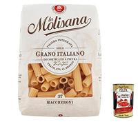 La Molisana Maccheroni N. 37 Pasta Lenta Lavorazione de sémola de trigo duro, dibujo de bronce, 500 g + Polpa italiana gourmet 400 g
