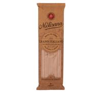 La Molisana Pasta Integrale Spaghetto Quadrato n°1 Fideos integrales de grano entero, 100% trigo italiano, pasta de bronce, paquete de 500 g + lata italiana Gourmet Polpa di Pomodoro de 400 g