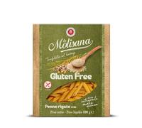 La Molisana, Plumas Rayas Nº 20 sin gluten, pasta sin gluten - trefilado de bronce con arroz integral, maíz y quinua - Paquete de 400 g