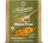 La Molisana, Plumas Rayas Nº 20 sin gluten, pasta sin gluten - trefilado de bronce con arroz integral, maíz y quinua - Paquete de 400 g