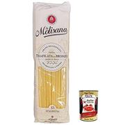 La Molisana Spaghetti N. 15 Pasta Lenta Lavorazione Pastas de sémola de trigo duro, dibujo de bronce, 500 g + Polpa italiana Gourmet 400 g
