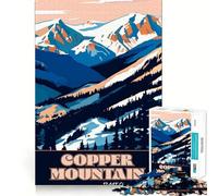 La Montaña del Atleta - Rompecabezas de la Montaña de Cobre de 1000 Piezas para Adultos Juguete de lógica Mental Diversión Tranquila Corte Firme Regalo preciado 38x26cm