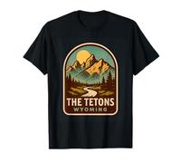 La montaña del Parque Nacional Tetons Wyoming Reto Grand Teton Camiseta