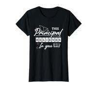 La motivación del Director de la Escuela cree en ti Líder educador Camiseta gráfica económica, Mujer, Negro, XL