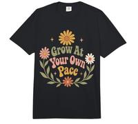 La motivación Floral del Crecimiento Personal Crece a tu Propio Ritmo Comfort Colors Adult Heavyweight T-Shirt