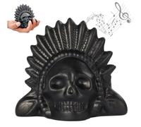 La muerte azteca silbe más fuerte con un cráneo aterrador que suena humano antiguo silbato de muerte coleccionable Regalo tradicional para Halloween y eventos temáticos.