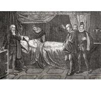 La muerte de Carlos Príncipe de Asturias en 1568. Carlos Príncipe de Asturias alias Don Carlos 1545 - 1568. Hijo mayor y heredero aparente del rey Felipe II de España. De Historia de los Crimenes del