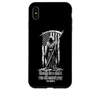 La Muerte de la Parca es una deuda Que Todos debemos Pagar Bandera Estadounidense Carcasa para iPhone XS MAX