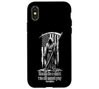 La Muerte de la Parca es una deuda Que Todos debemos Pagar Bandera Estadounidense Carcasa para iPhone X/XS