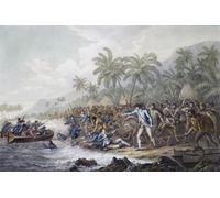 La muerte del capitán James Cook en Kealakekua Bay Hawaii 17 de febrero de 1779. James Cook 1728 - 1779. Capitán de la Royal Navy explorador explorador y cartógrafo. Después de una pintura basada en