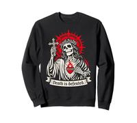 La Muerte es derrotada Oscuro Cristiano Gótico Esqueleto Fe G Sudadera
