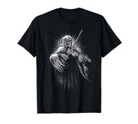 La muerte juega con la ropa de metal duro Rock de violín. Camiseta