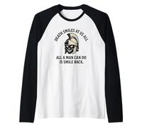 La Muerte Nos sonríe a Todos - Cita de Gladiador Marco Aurelio Camiseta Manga Raglan