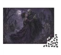 La Muerte y la Doncella Puzzle 1000 Piezas Adultos Y Niños,14 Años+,Anti-estrés,Deco Pared Romance Oscuro Gótico,Premium,Cartón,Regalo Ideal,Rompecabezas,Relax,Desafío,Reto,Educativo 52x38cm