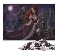 La Muerte y la Doncella Puzzle De Madera 300 Piezas Adultos Y Niños,14 Años+,Anti-estrés,Deco Pared Romance Oscuro Gótico,Madera,Regalo Ideal,Rompecabezas,Relax,Desafío,Reto,Educativo (40x28cm)