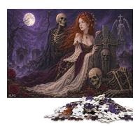 La Muerte y la Doncella Puzzle De Madera 300 Piezas Adultos Y Niños,Reto,Rompecabezas Romance Oscuro Gótico,Deco Pared,Regalo Ideal,14 Años+,Anti-estrés,Relax,Desafío,Madera,Educativo (40x28cm)