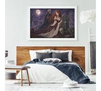 La Muerte y la Doncella Puzzle De Madera 500 Piezas Adultos Y Niños,14 Años+,Desafío,Regalo Ideal Romance Oscuro Gótico,Deco Pared,Madera,Rompecabezas,Anti-estrés,Relax,Reto,Educativo (52x38cm)