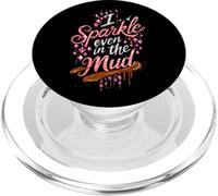 La Mujer Brilla Incluso en el Barro, Corre en Equipo y se burla de Princesas niñas PopSockets PopGrip para MagSafe