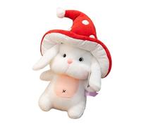 La muñeca de peluche con sombrero de hongo es un adorable animal de peluche diseñado para cautivar los corazones de niños, niños, niñas y coleccionistas. Con un lindo sombrero de hongo