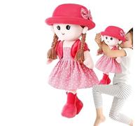 La muñeca para niños - de Cuentos de para niños, muñeca Linda, Juguetes de Peluche de 35 cm, bambú de la de Las, Falda con Sombrero y Ropa separadora