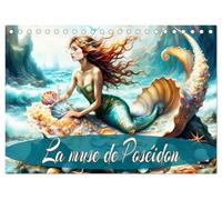 La muse de Poséidon (Calendrier de bureau 2026 DIN A5 vertical), CALVENDO calendrier mensuel: Une année avec une sirène enchanteresse sur la plage.
