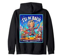 La música barroca Siempre está de Moda Bach Compositor Humor Sudadera con Capucha