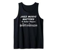 La música de jazz es importante para los guitarristas, notas Jazz Guitar Camiseta sin Mangas