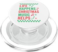La música de Life Happens Christmas Ayuda a Las Fiestas Festivas PopSockets PopGrip para MagSafe