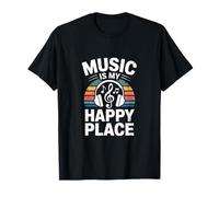 La música Divertida es mi Lugar Feliz Diciendo Amante Camiseta