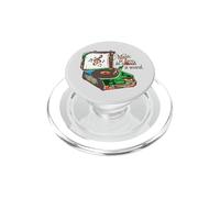 La música es Amor en Busca de una Palabra Tocadiscos Vintage PopSockets PopGrip para MagSafe