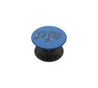 La música es luz de Luna en la sombría Noche de la Vida Retro PopSockets PopGrip Adhesivo