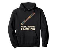 La música es más Antigua Que Cultivar Flauta ósea paleolítica Sudadera con Capucha