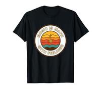 La música es matemática con Sentimientos Retro Sunset Waves Camiseta