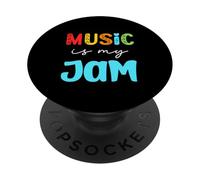 La música es mi Jam Funny Music Teacher Regreso a la Escuela PopSockets PopGrip Adhesivo