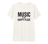 La música es mi Lugar Feliz, Novedad Musical inspiradora Camiseta Premium