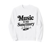 La música es mi Santuario Vibraciones rítmicas para Todos los Amantes de la música Sudadera