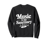 La música es mi Santuario Vibraciones rítmicas para Todos los Amantes de la música Sudadera